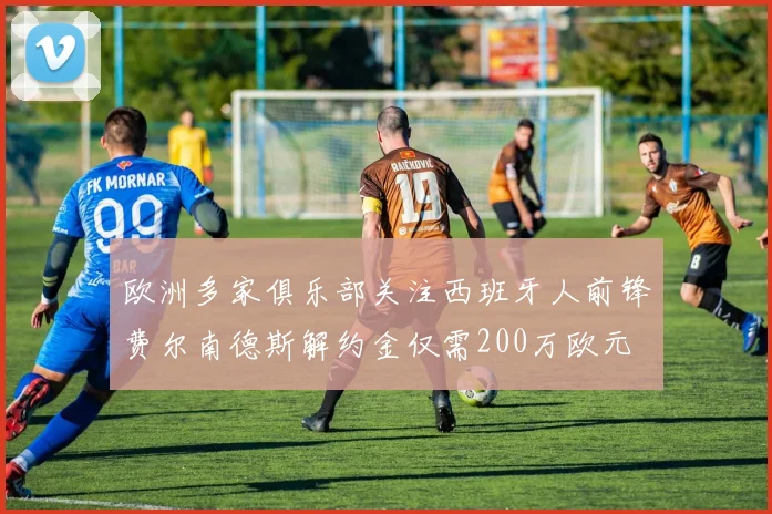 欧洲多家俱乐部关注西班牙人前锋费尔南德斯解约金仅需200万欧元