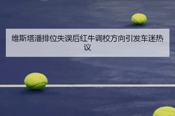 维斯塔潘排位失误后红牛调校方向引发车迷热议 | WukongSports